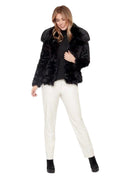 Carré Noir Faux Fur Coat 6554
