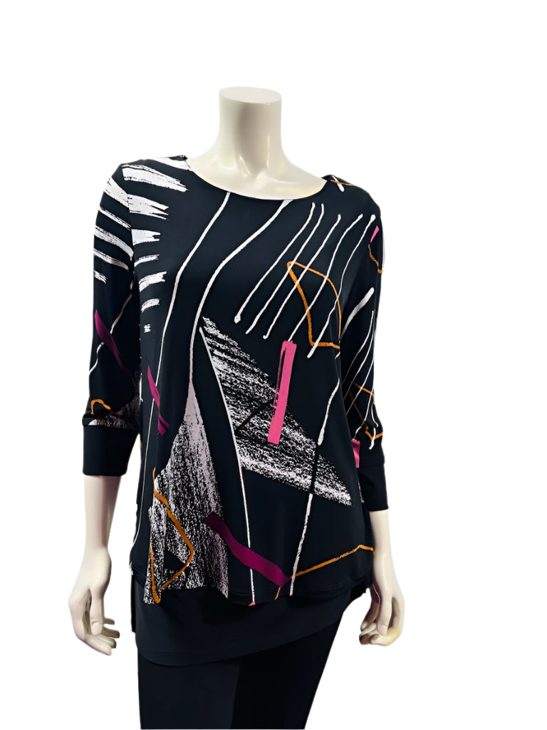 Frank Lyman Abstract Print Top 214420
