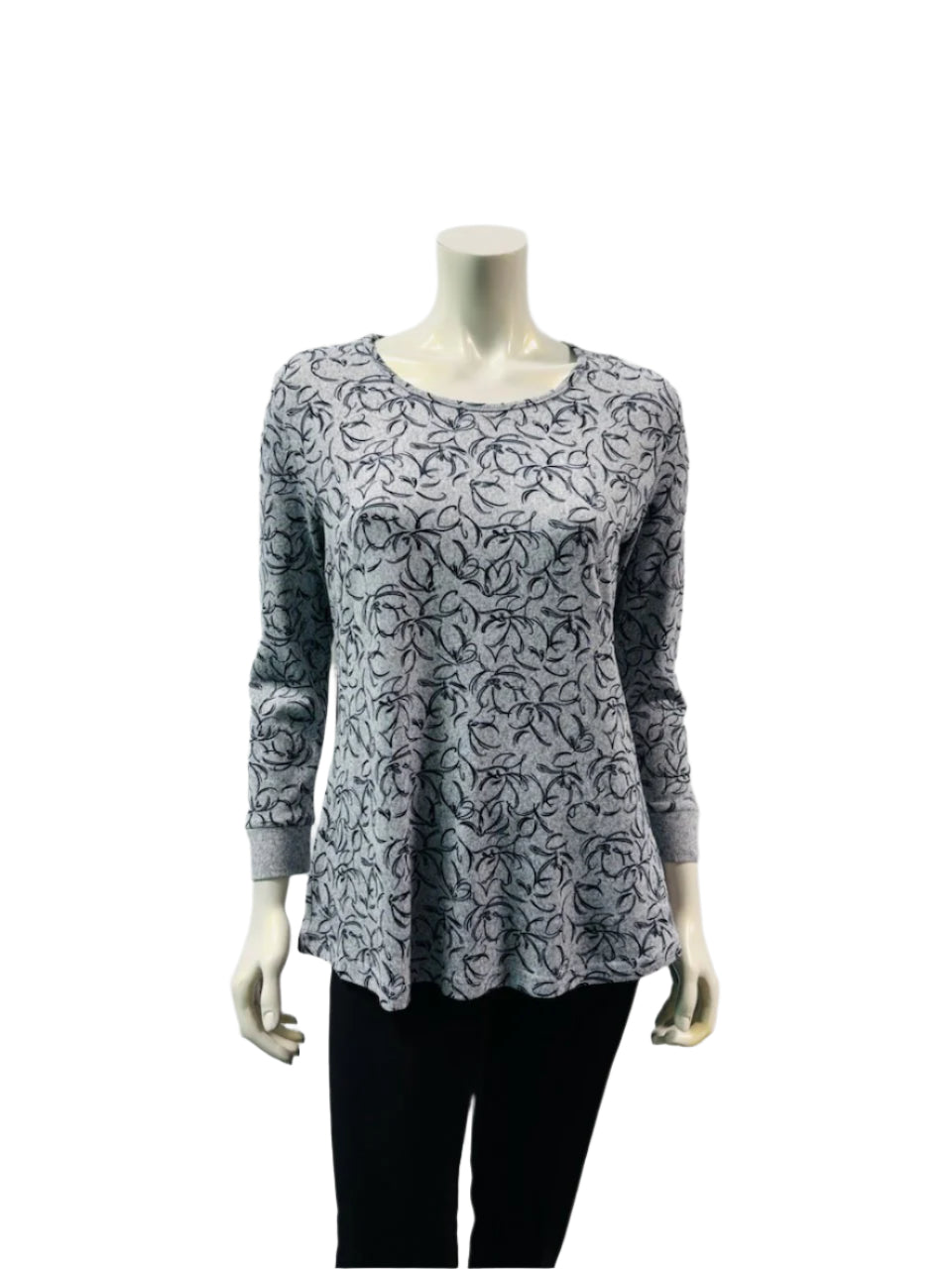 Variations Dark Flower Top V7703
