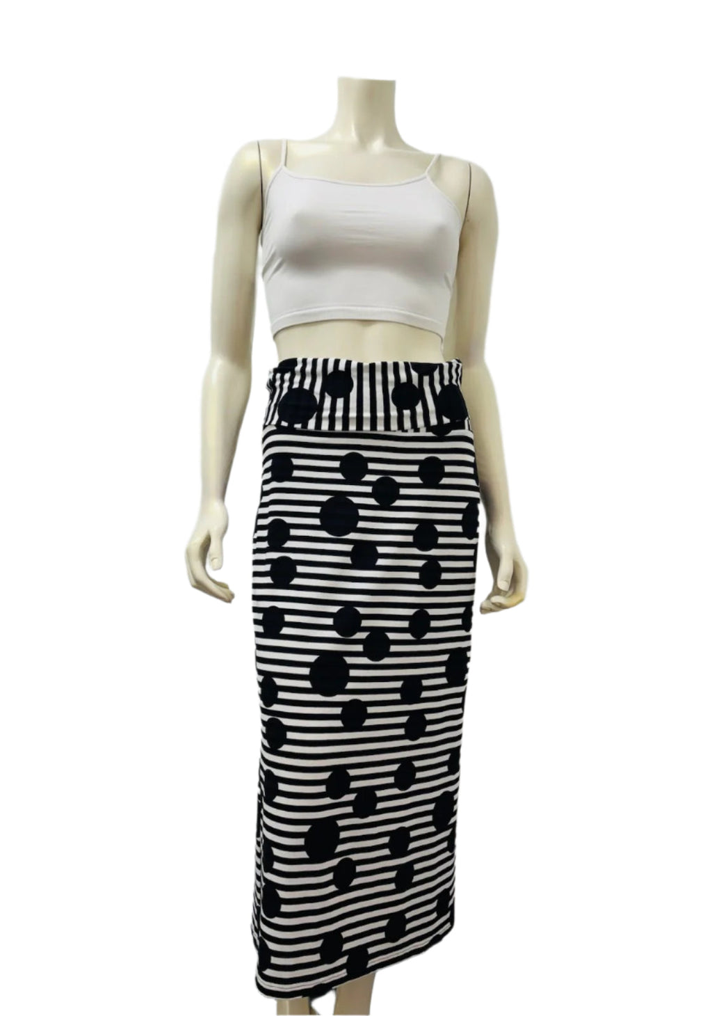 NOEN Polka Dot Midi Skirt 85764