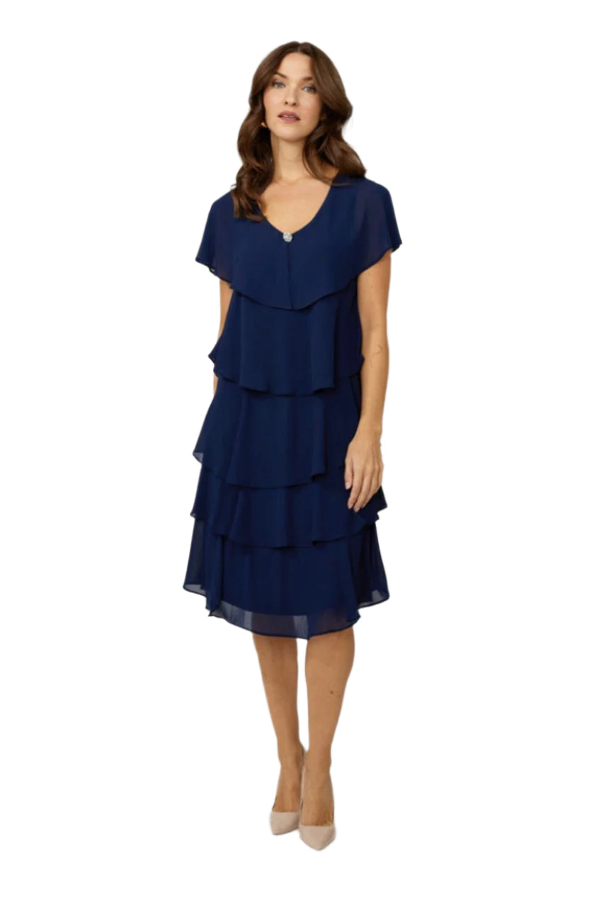 Compli K Elegant Layered Party Dress 50006
