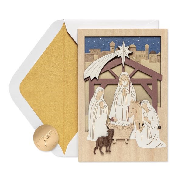 Papyrus Nativity Christmas Card