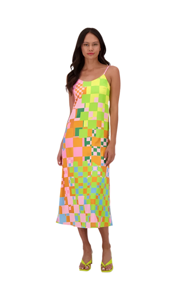 Gabby Isabella Print Slip Dress 324713