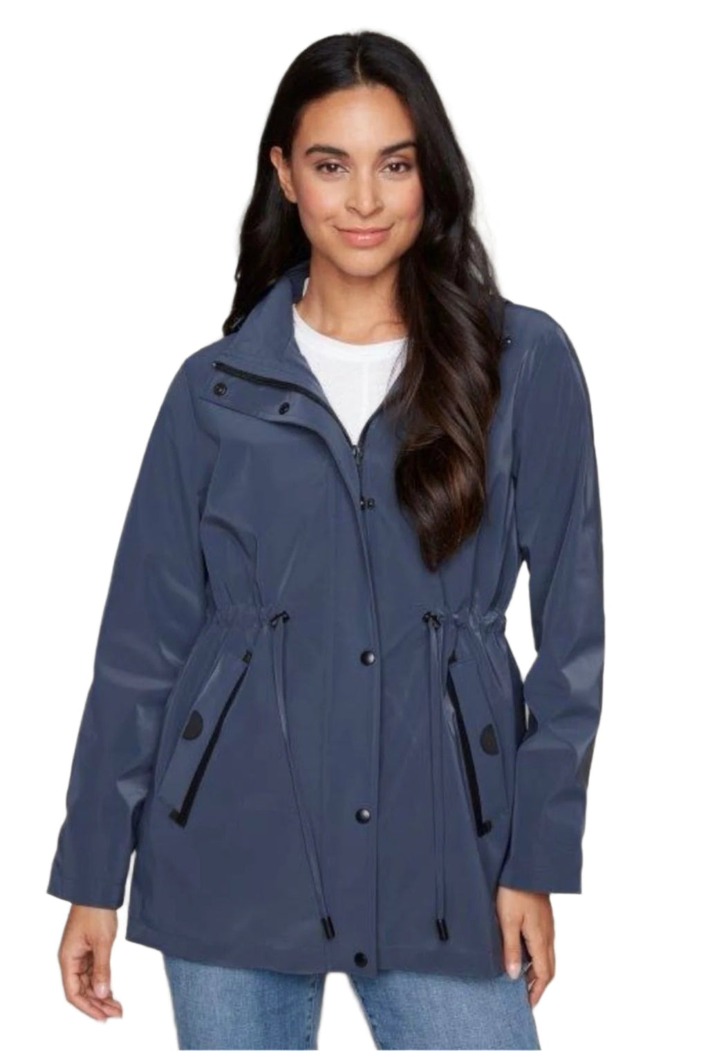 Carré Noir Classic Navy Raincoat 7909