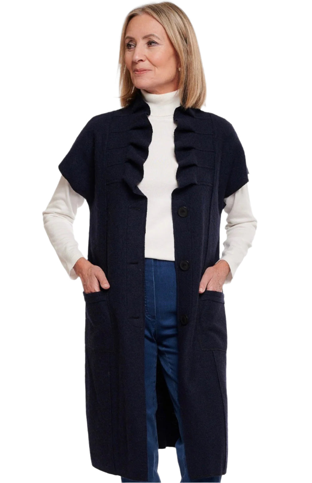 NOEN Juni Wool Longline Wasitcoat 89533