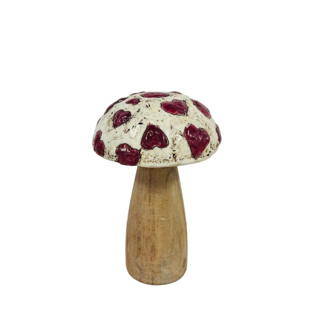 Trish McFerran Heart Mushroom Encaustic Art 504