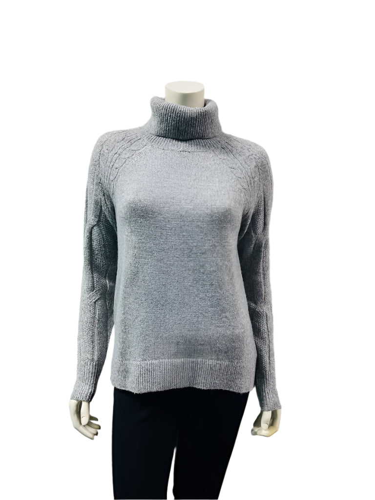 I'CONA Knit Sequin Turtleneck Sweater 64206