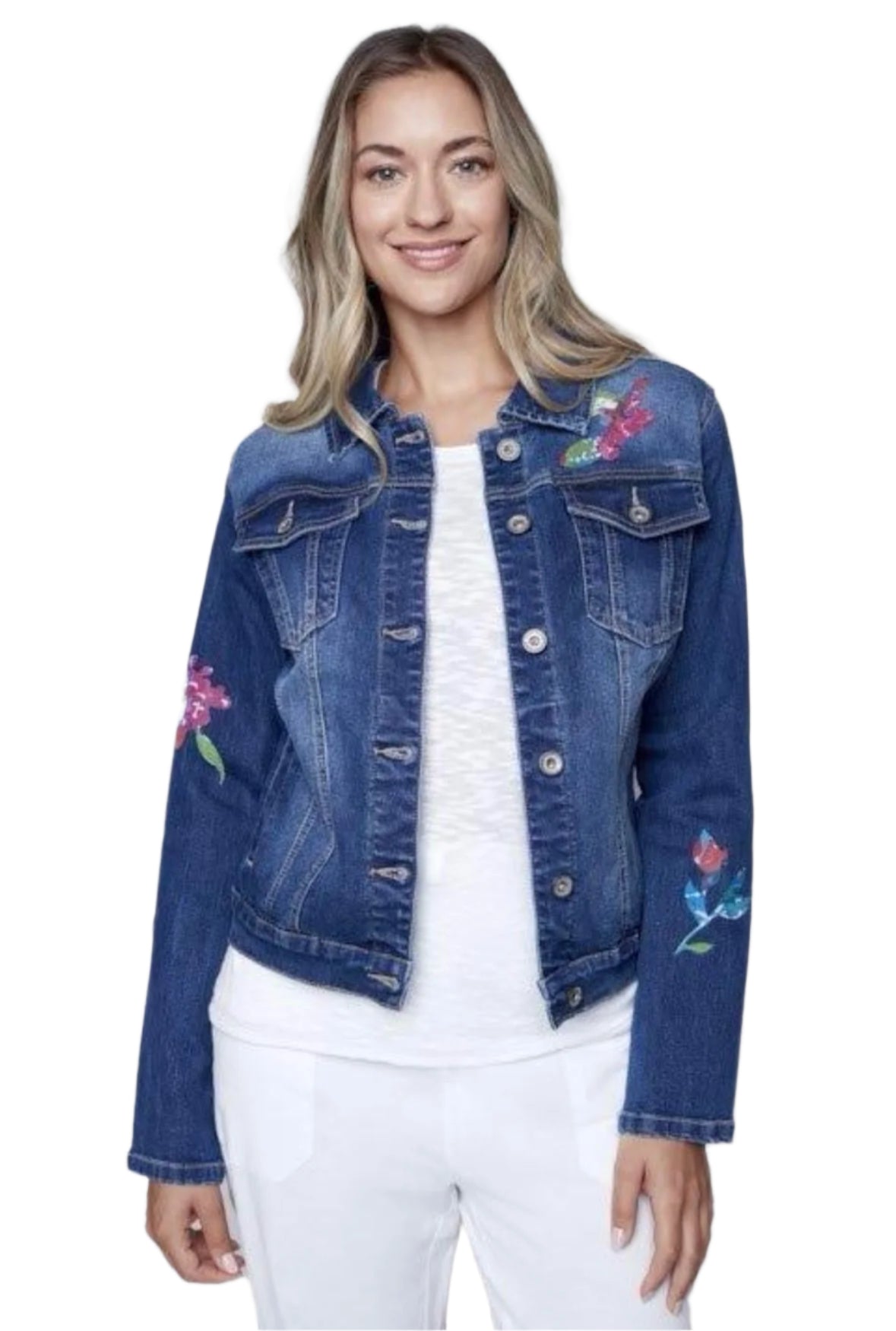 Claire Desjardins Painted Denim Jacket 91488