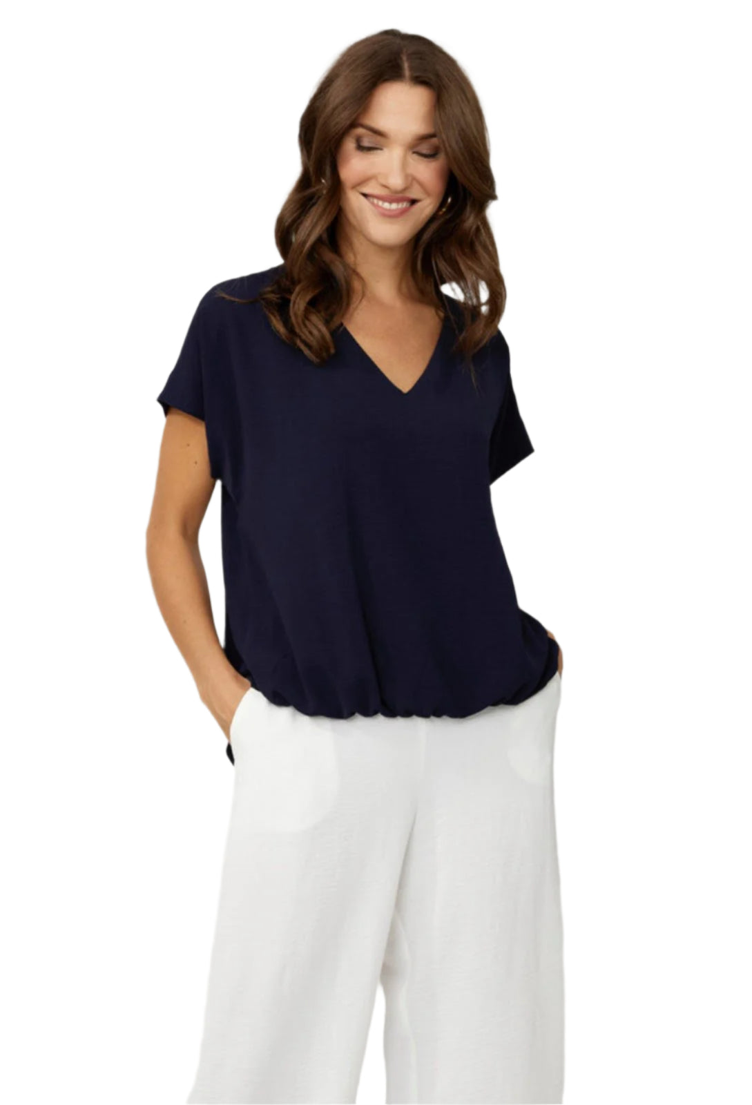 Compli K Navy Banded Top 33926