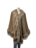 Cashmere & Lamb Trim Cape
