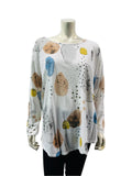 Cherishh Made In Italy Watercolor Tunic Top C6125