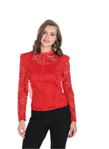 Frank Lyman Red Lace Top 244626U