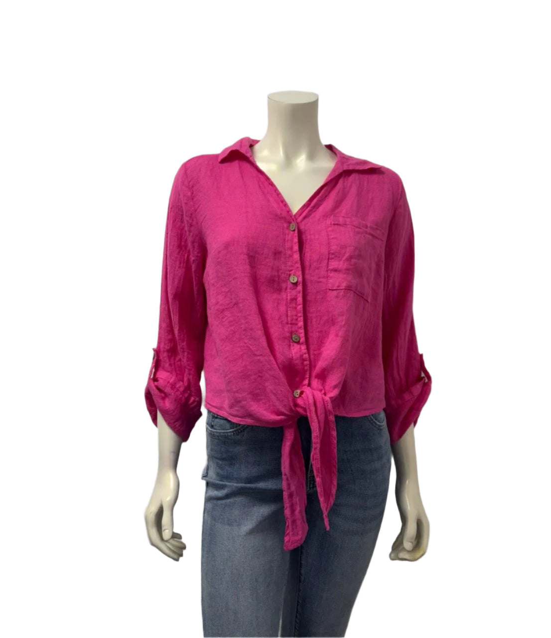 Cherishh Made In Italy Linen Top C6101