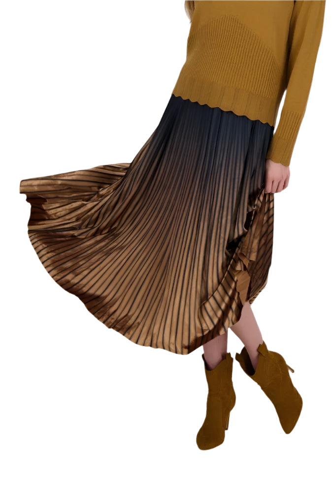 Spanner Pleated Ombre Skirt 424244