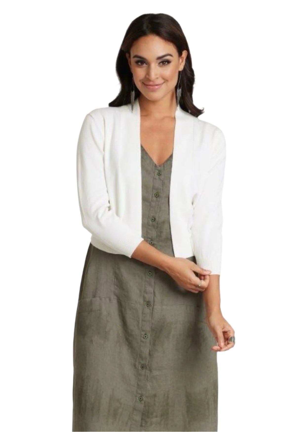 Carré Noir Ivory/White Shrug 6115
