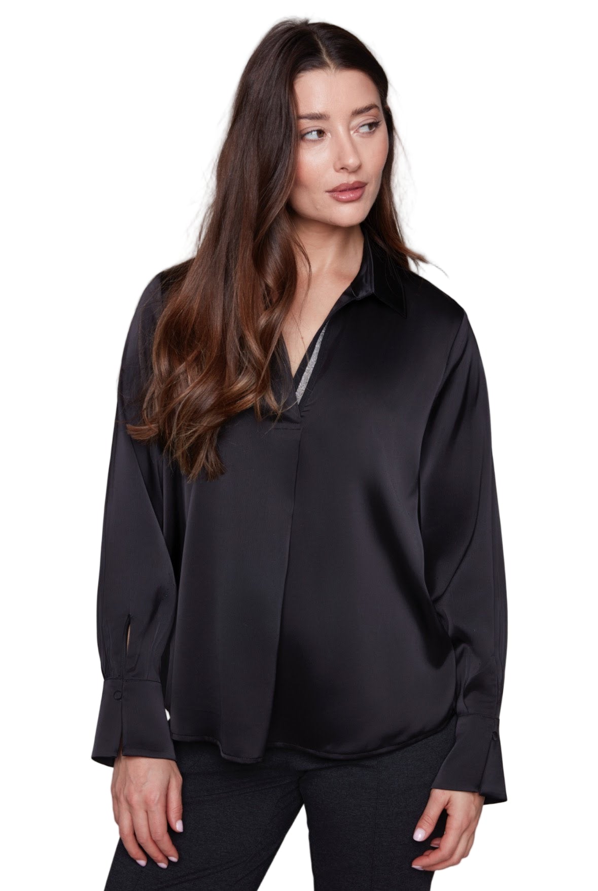 Carré Noir French Cuff Blouse 8190