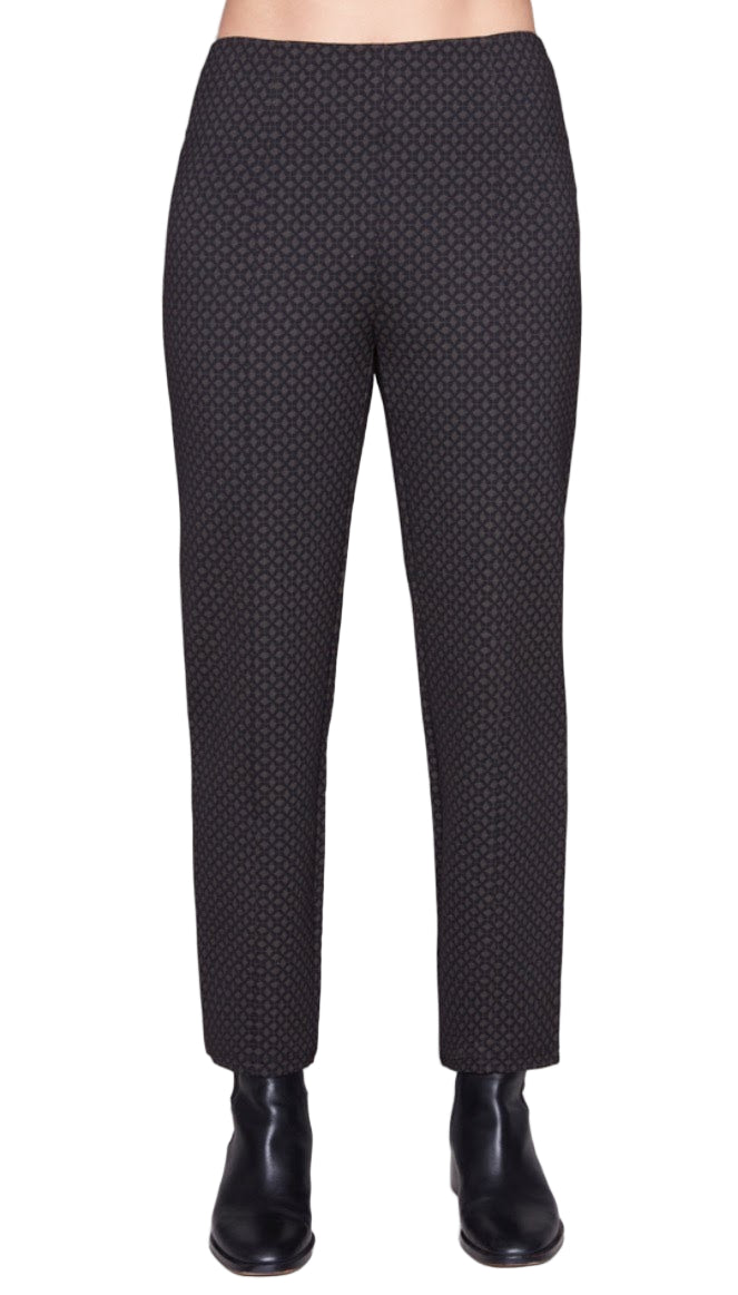 Carré Noir Printed Straight Leg Pants 8140