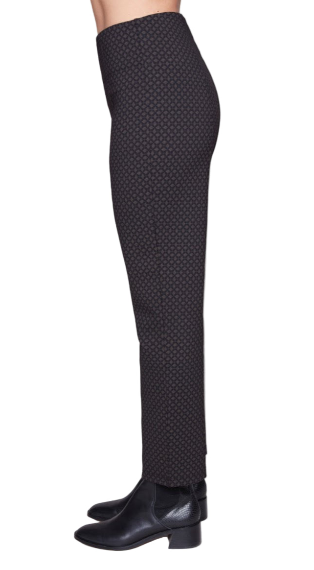 Carré Noir Printed Straight Leg Pants 8140