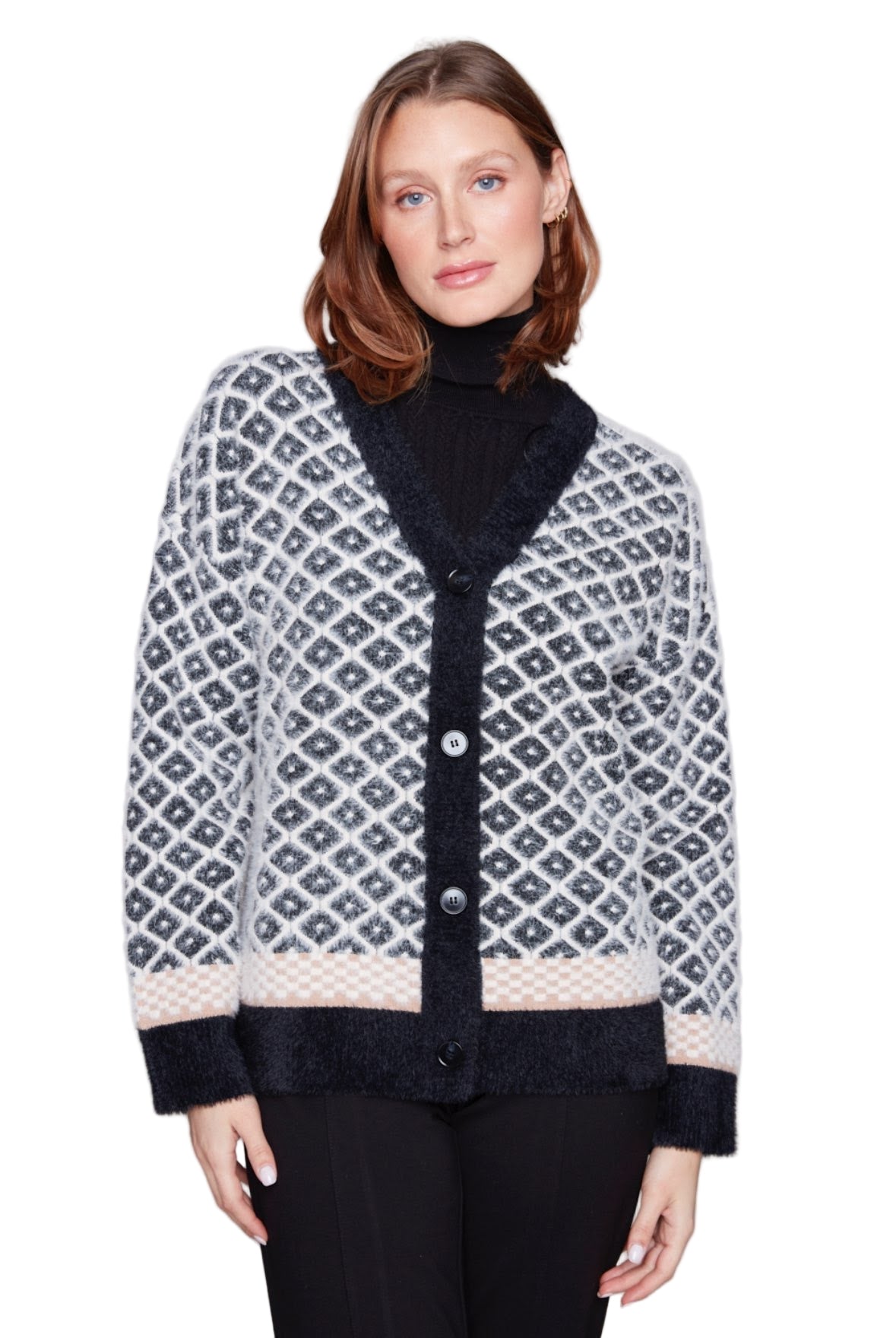 Carré Noir Retro Charm Cardigan 8111