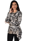 Frank Lyman Snake Print Top 214269
