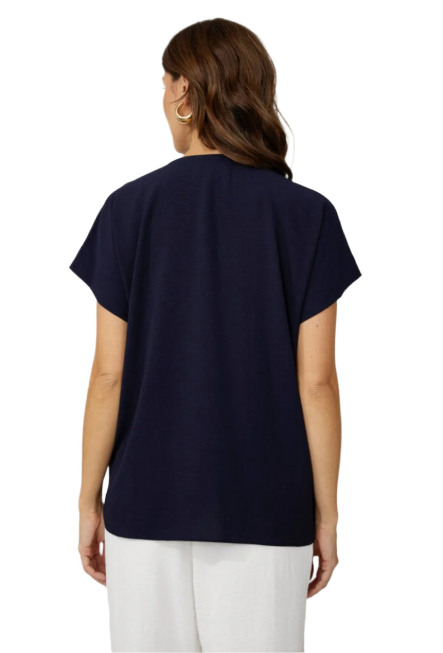 Compli K Navy Banded Top 33926