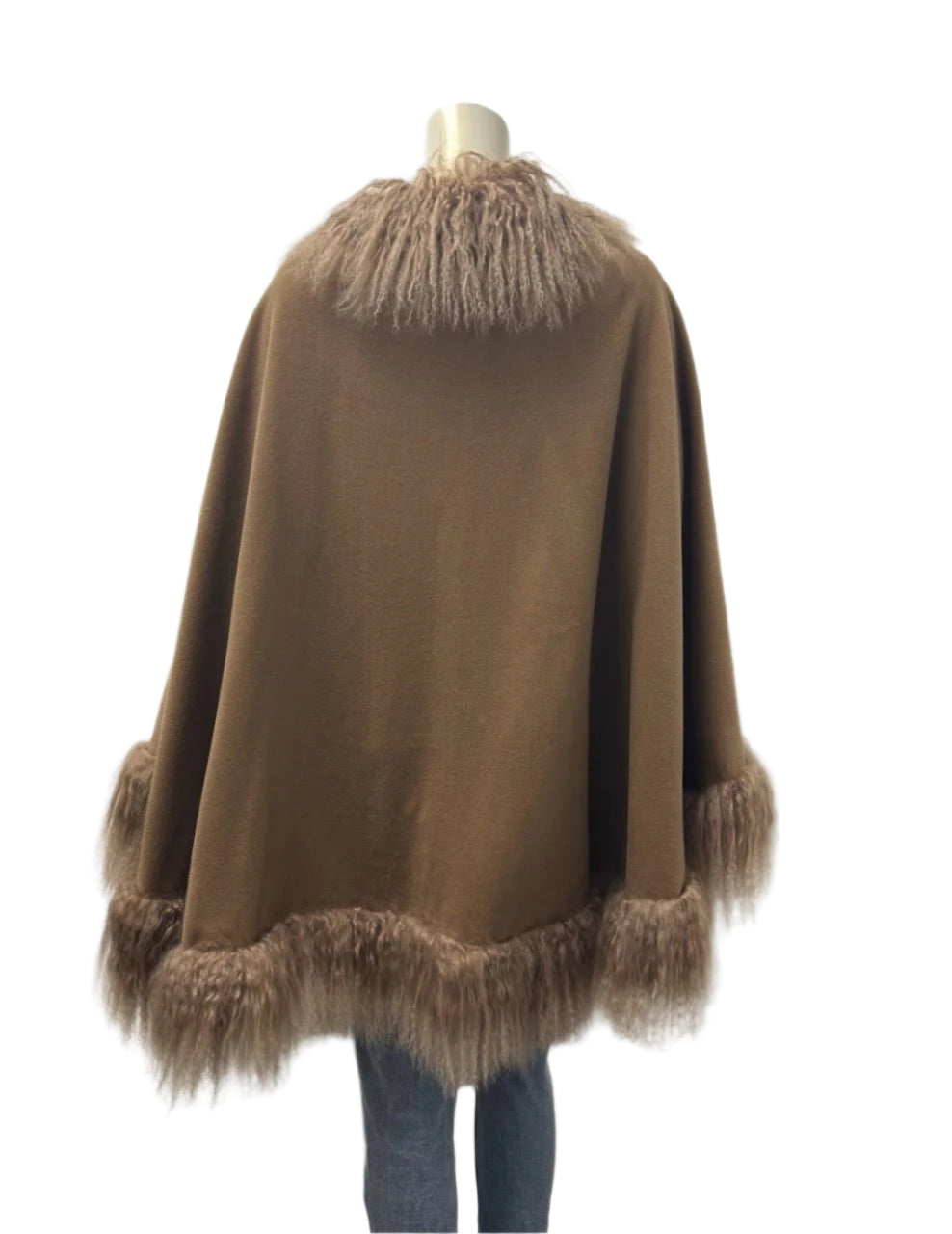 Cashmere & Lamb Trim Cape