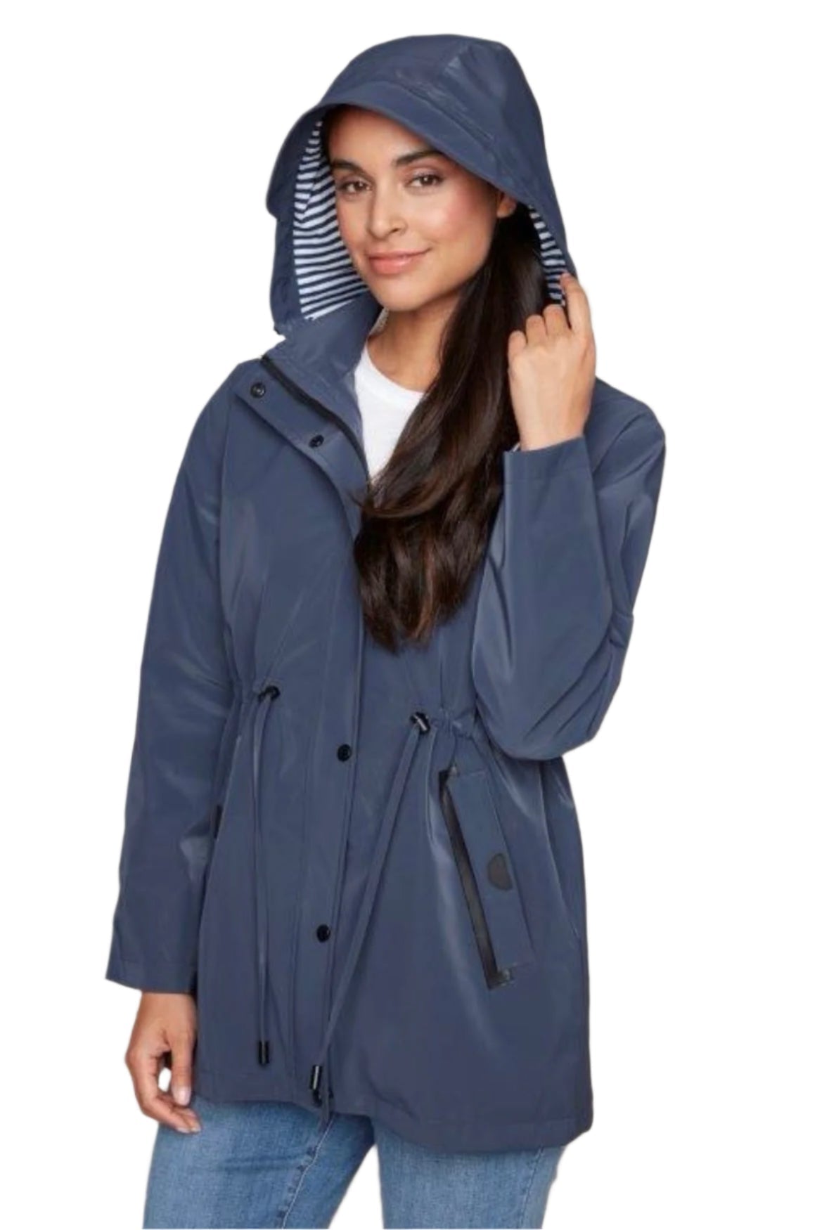 Carré Noir Classic Navy Raincoat 7909
