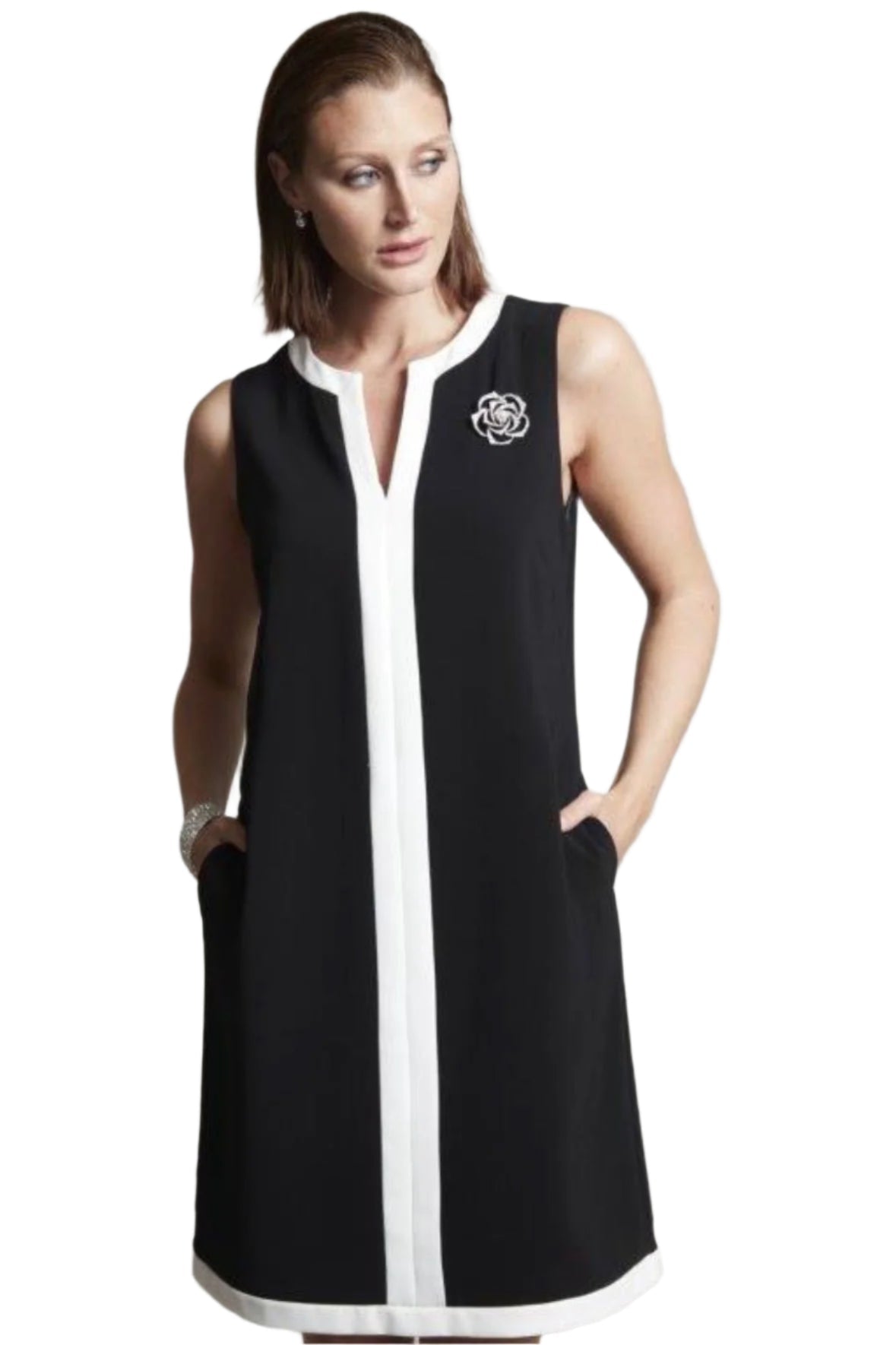 Compli K Classic Camellia Brooch Dress 50108