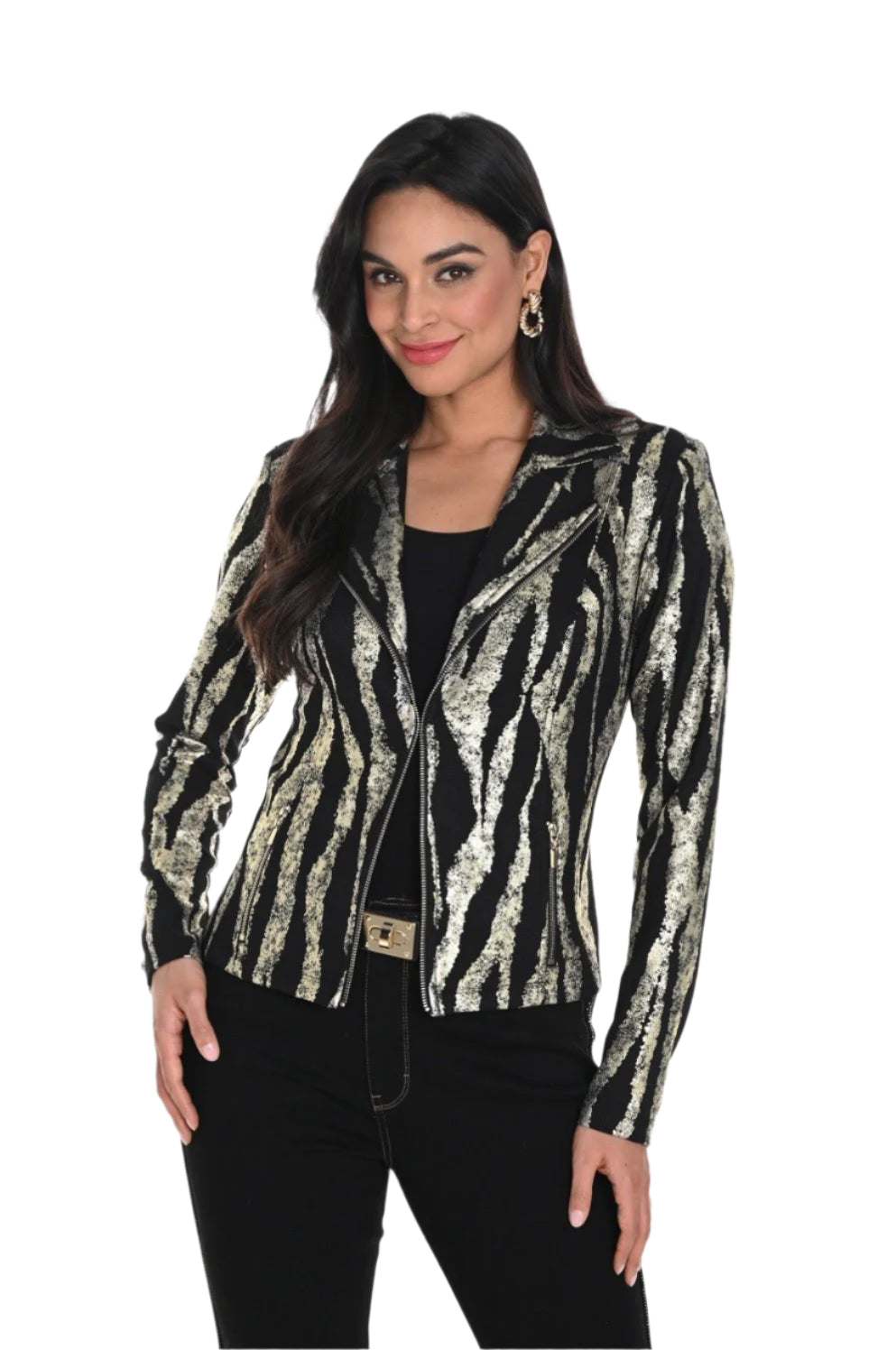 Frank Lyman Black/Gold Jacket 244297