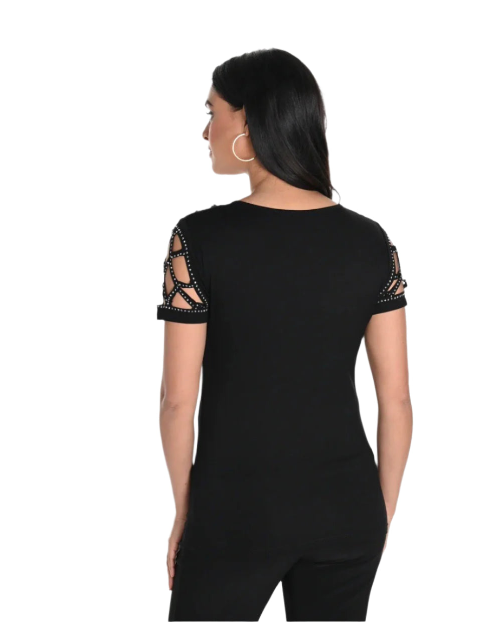 Frank Lyman Sequin Keyhole Top 243465U
