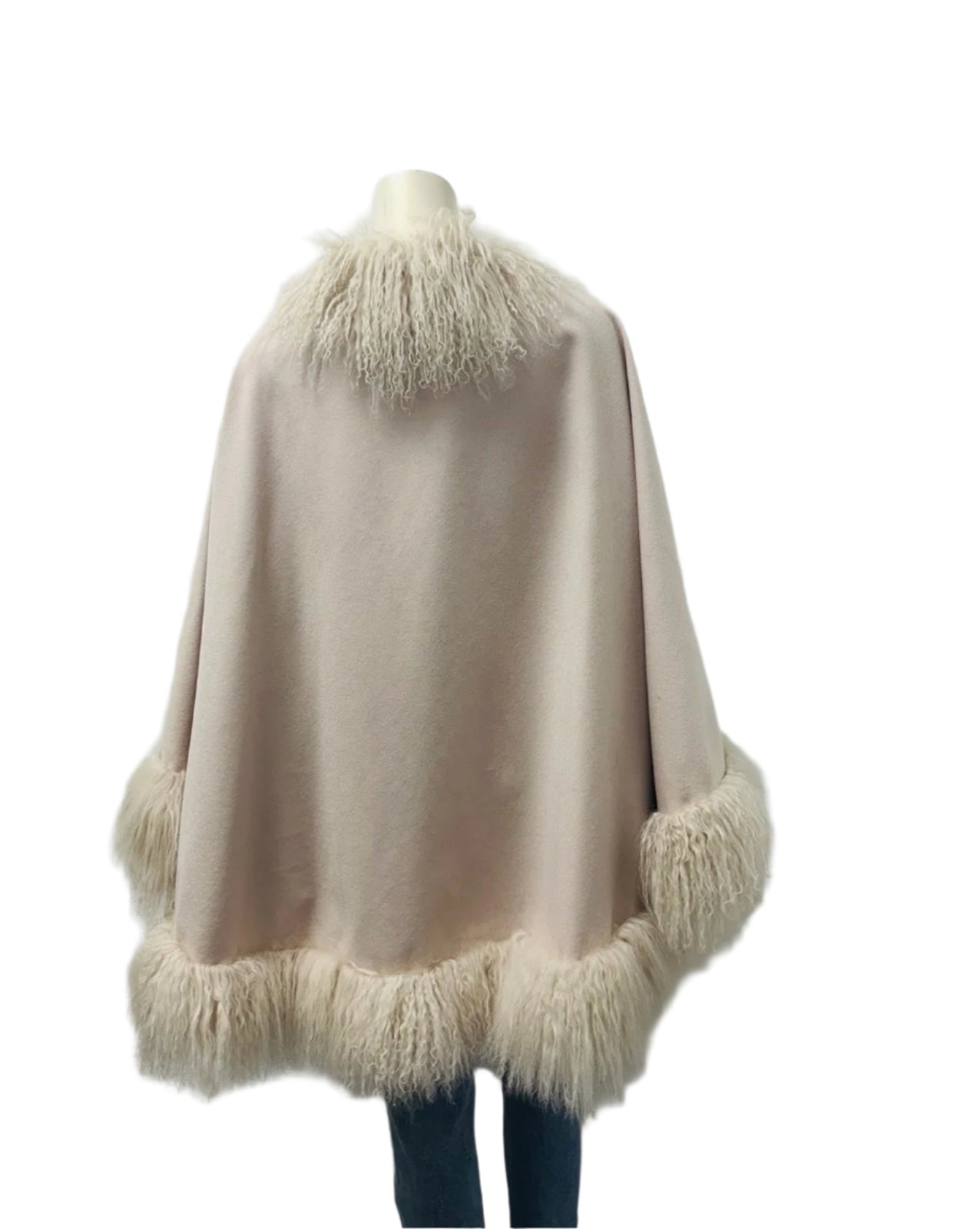 Cashmere & Lamb Trim Cape