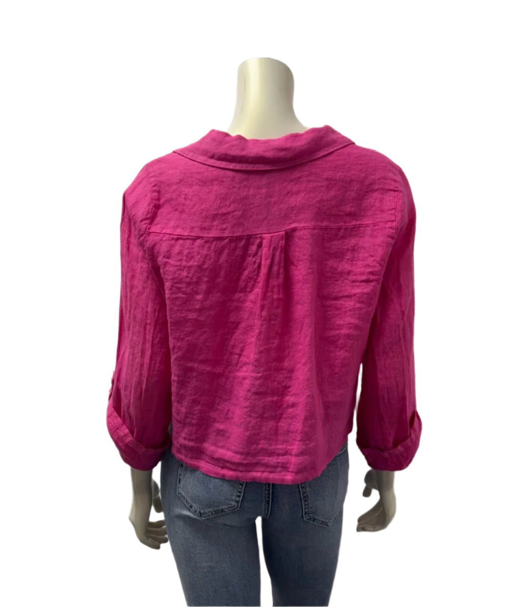 Cherishh Made In Italy Linen Top C6101