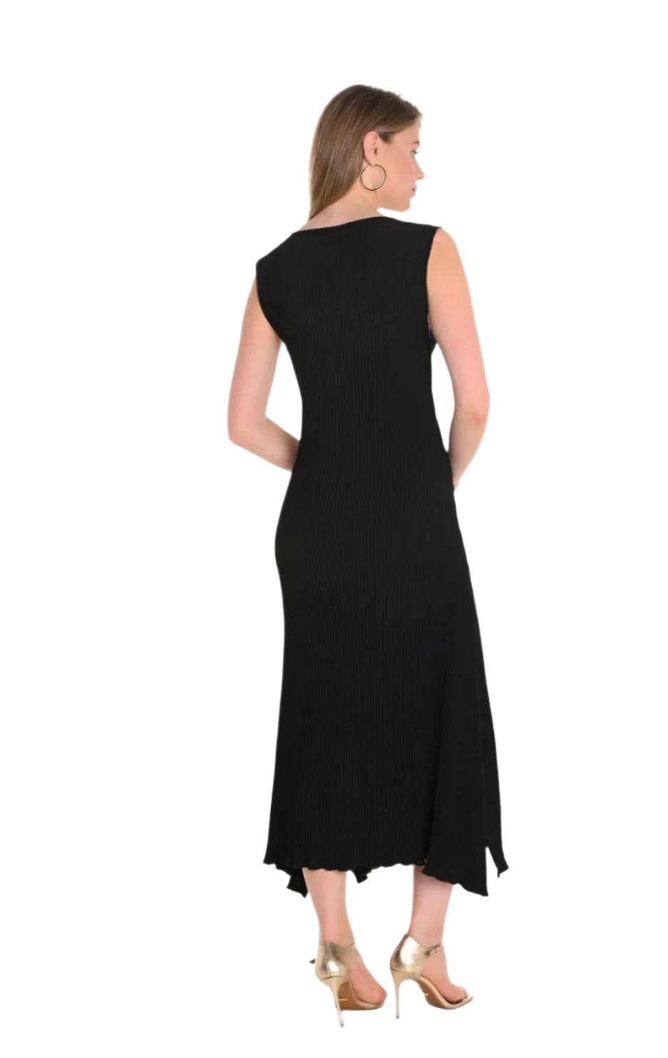 Frank Lyman Classic Black Pleated Dress 251547