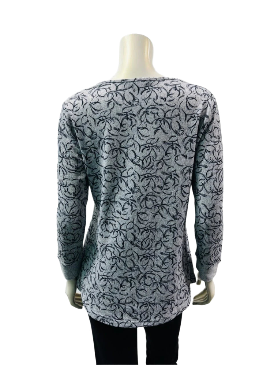 Variations Dark Flower Top V7703