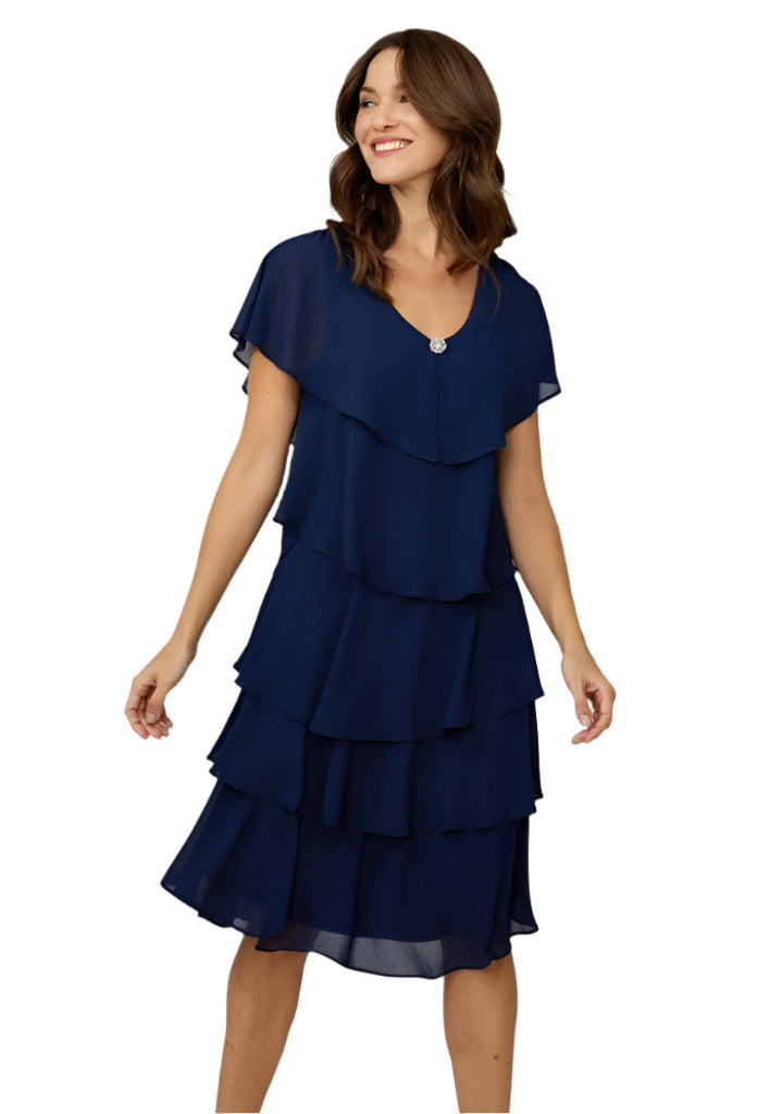 Compli K Elegant Layered Party Dress 50006