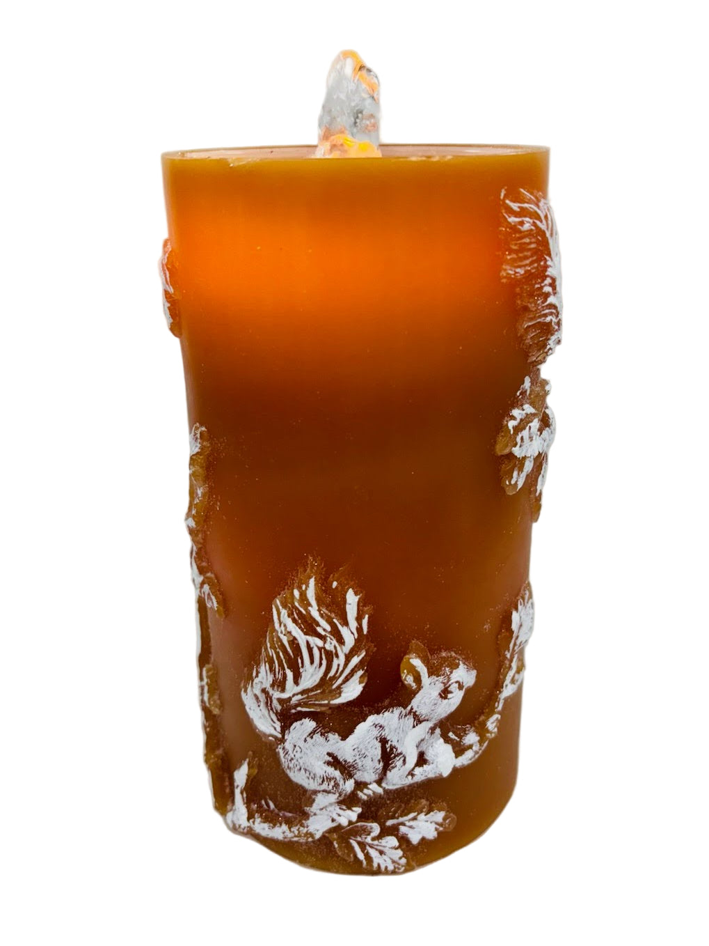 Fall Squirrels Water Candle