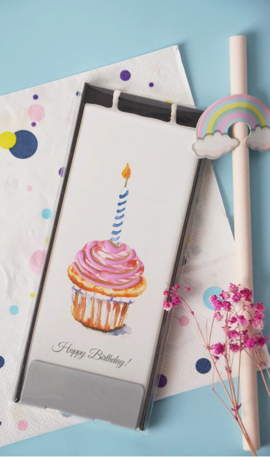 Flatyz Happy Birthday Cupcake Candle