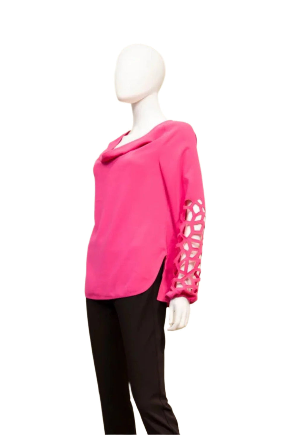 Samuel Dong Cut Out Bubble Sleeve Top S23028