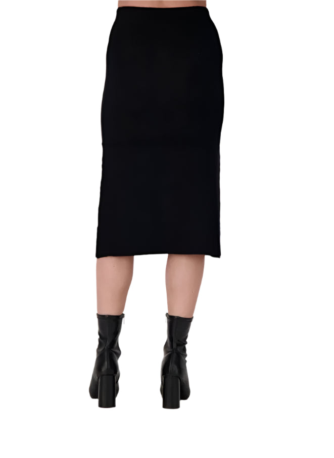 Spanner Knit Side Button Skirt 424118