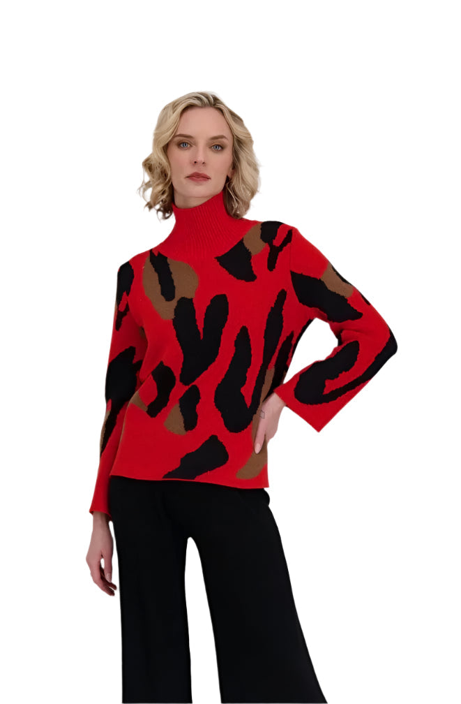 Gabby Isabella Classy Camo Sweater 524540
