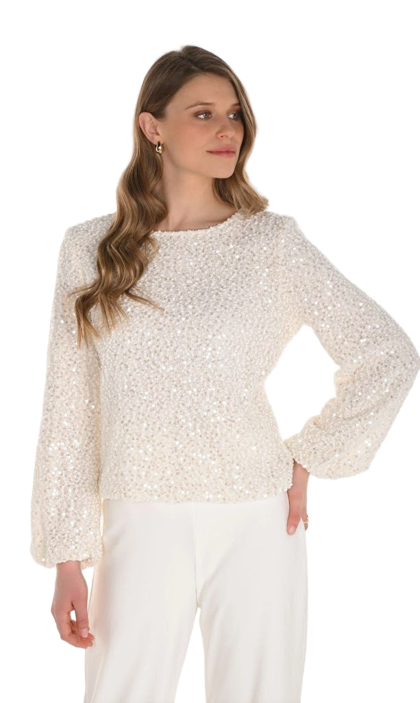 Frank Lyman Embellished Sweater 254205