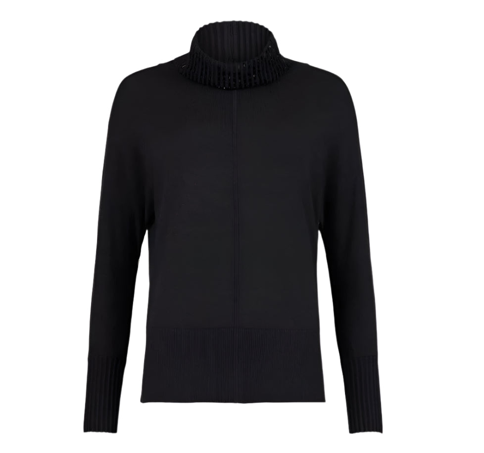 I'CONA Sequin Cowl Neck Sweater 64265