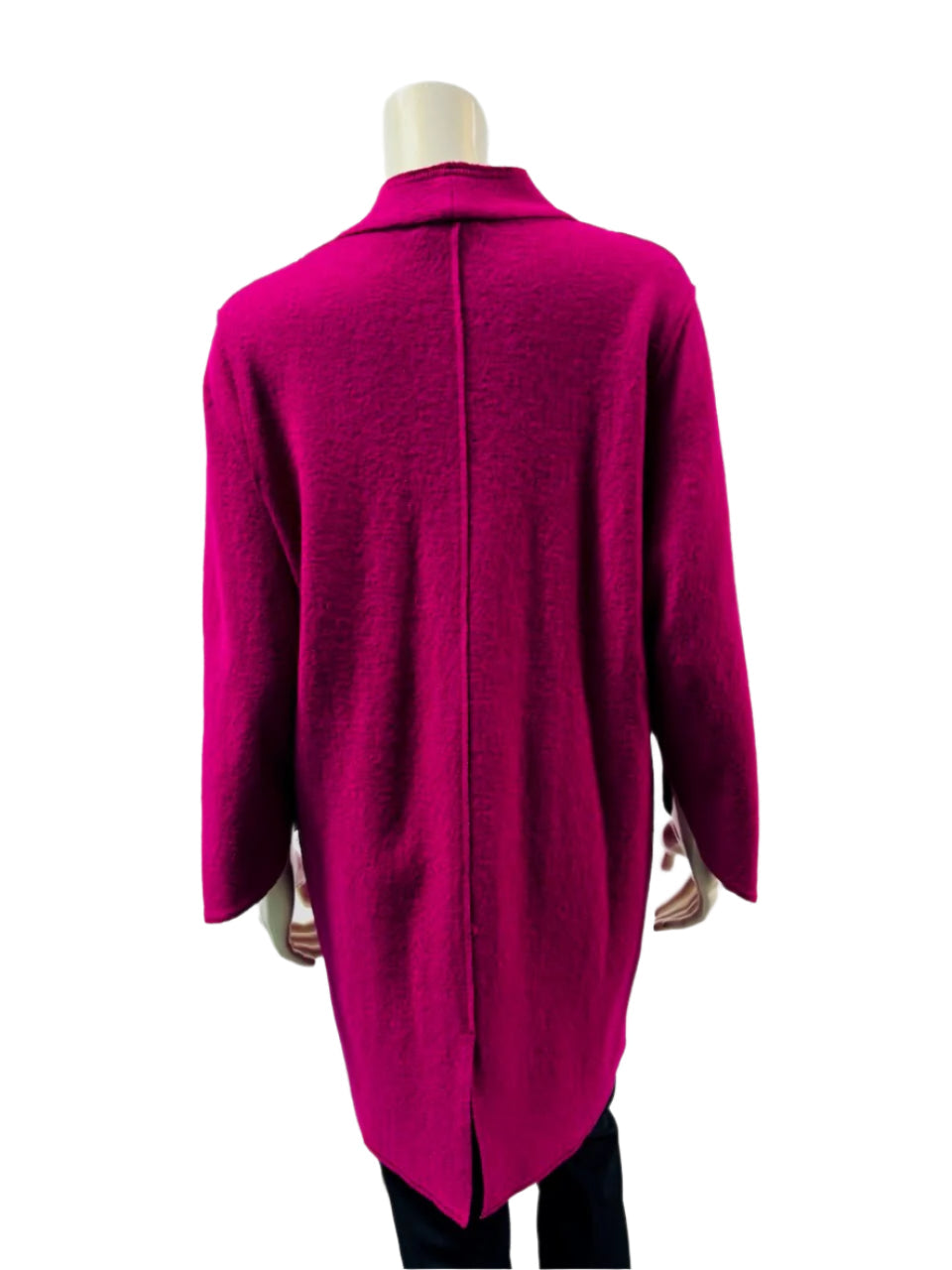 NOEN Fuchsia Longline Wool Jacket 87086