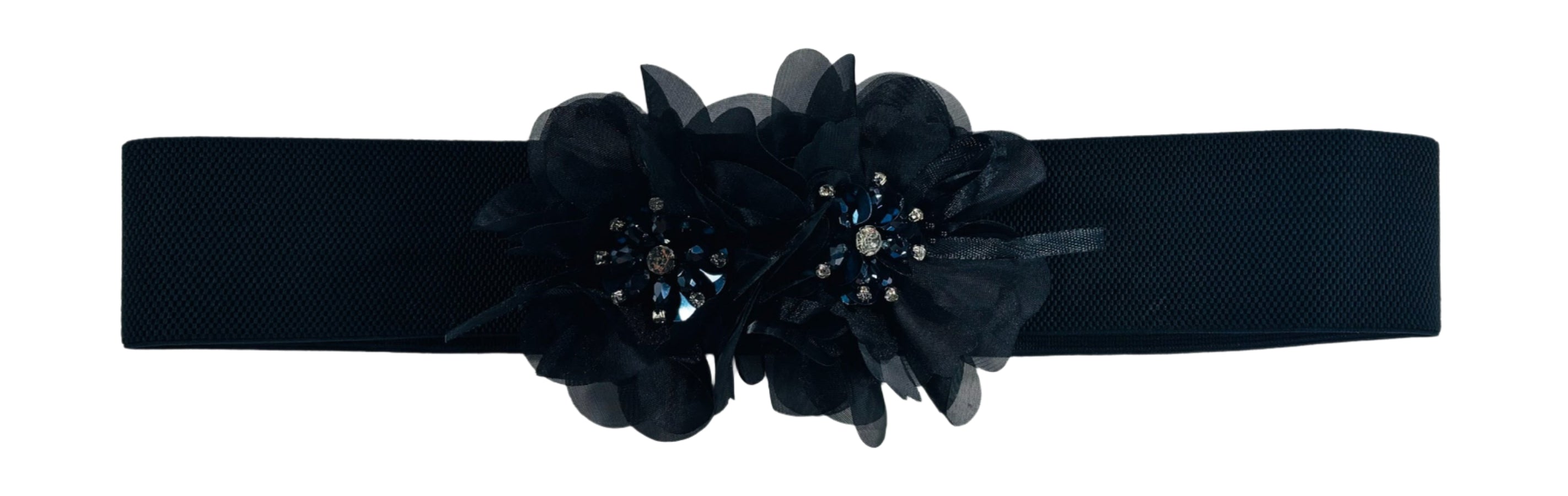 Frank Lyman Tulle Crystal Embellished Belt A19506U