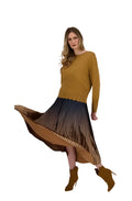 Spanner Pleated Ombre Skirt 424244
