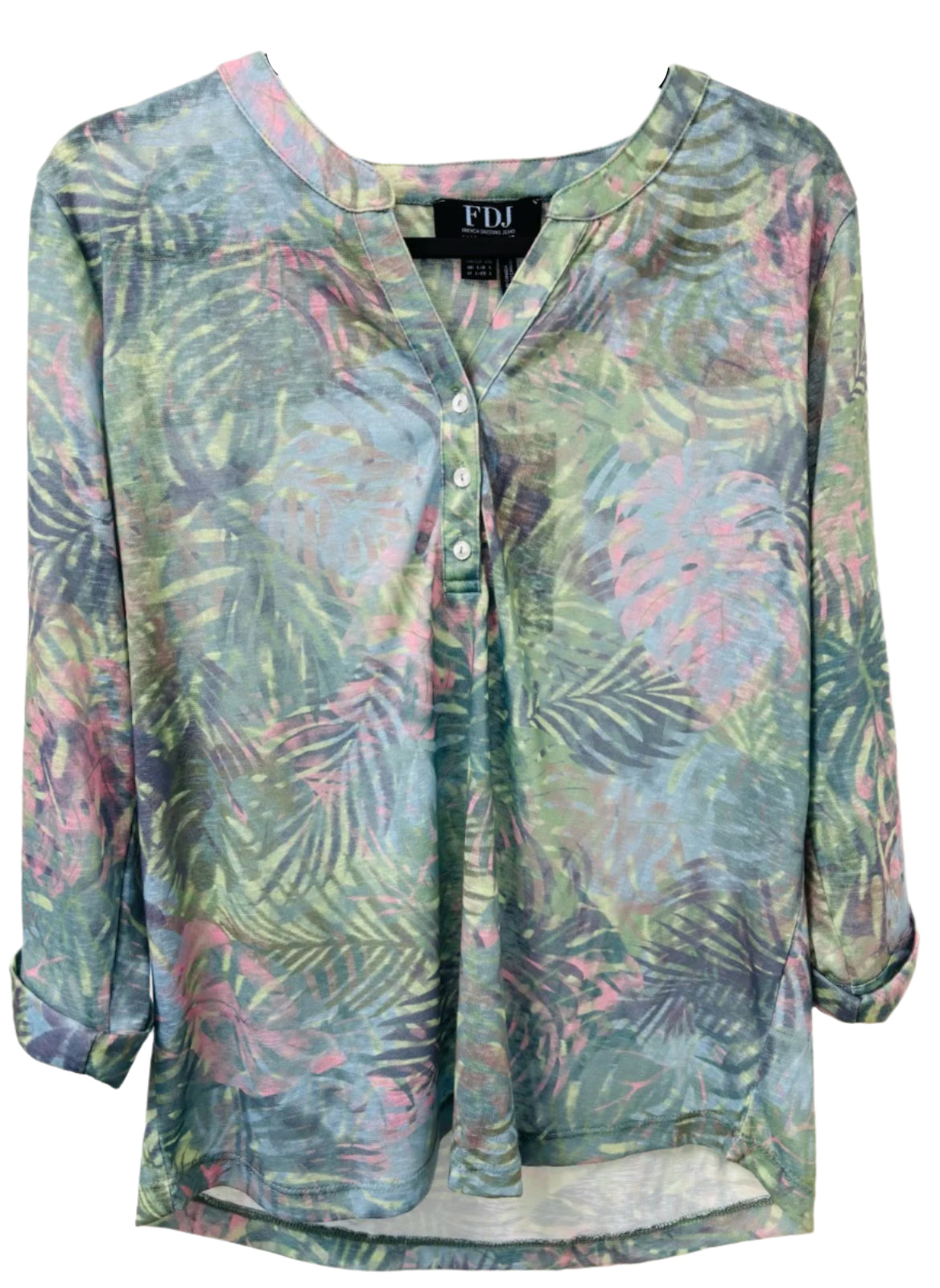 FDJ Top 3/4 Sleeve Henley 3509541