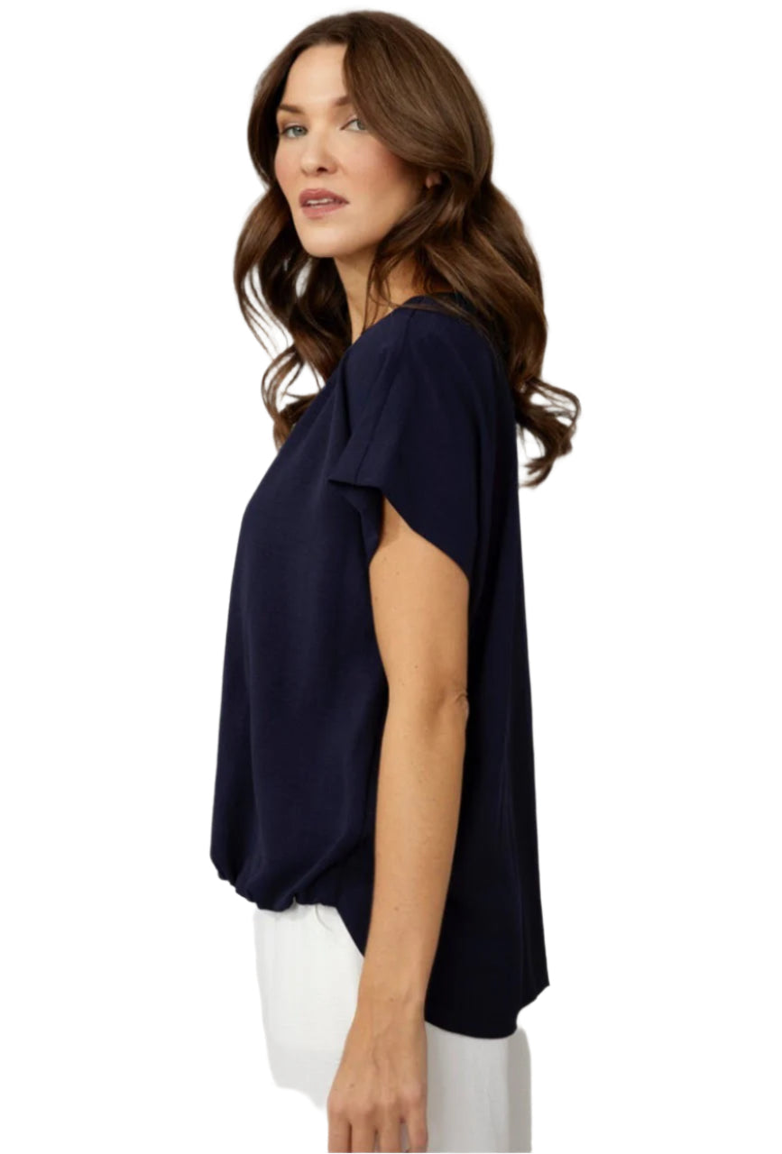 Compli K Navy Banded Top 33926