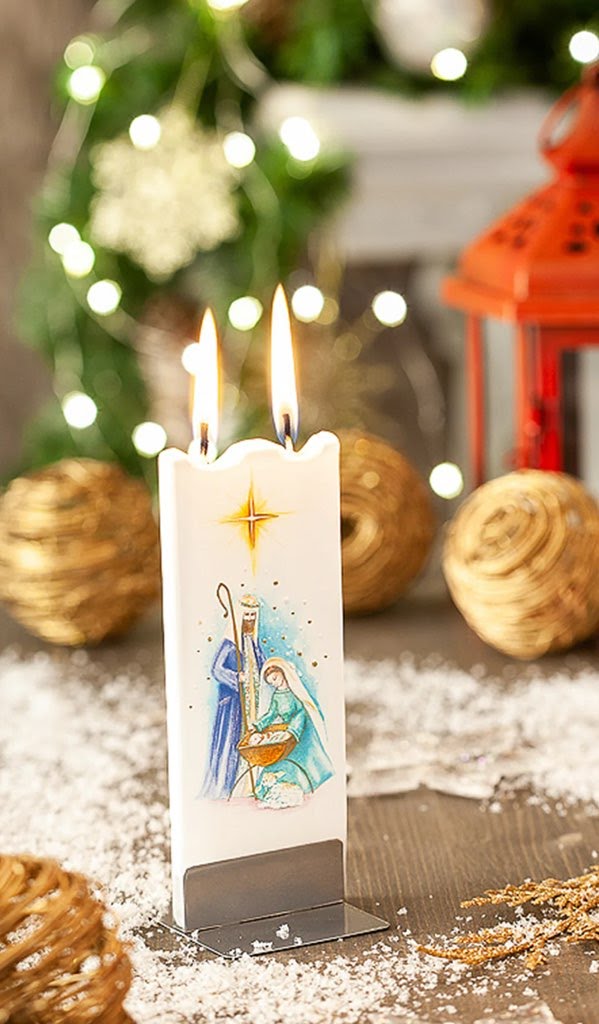 Flatyz Nativity Scene Candle