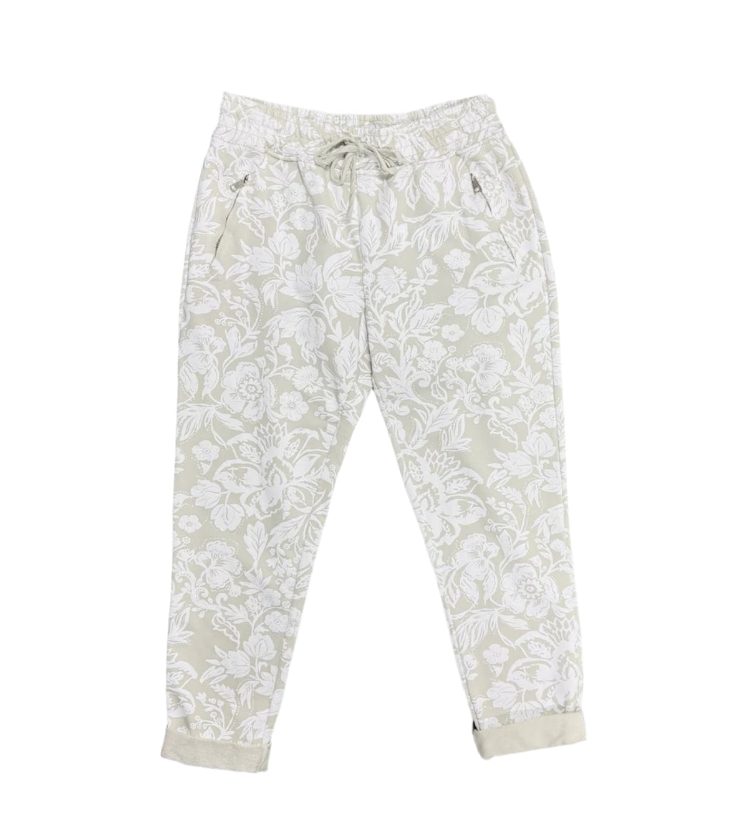 Cherishh Made In Italy Soft Floral Pants C5241