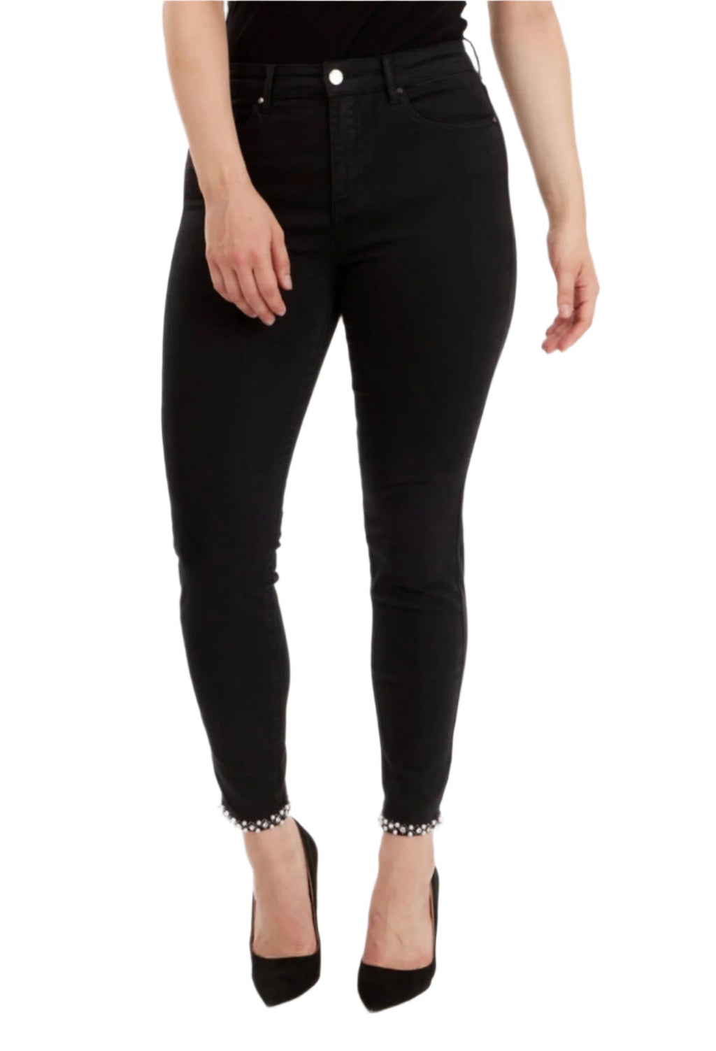 Frank Lyman Pearl Bow Jeans 191116U